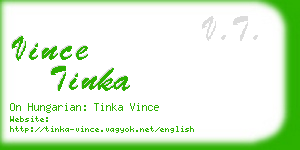 vince tinka business card